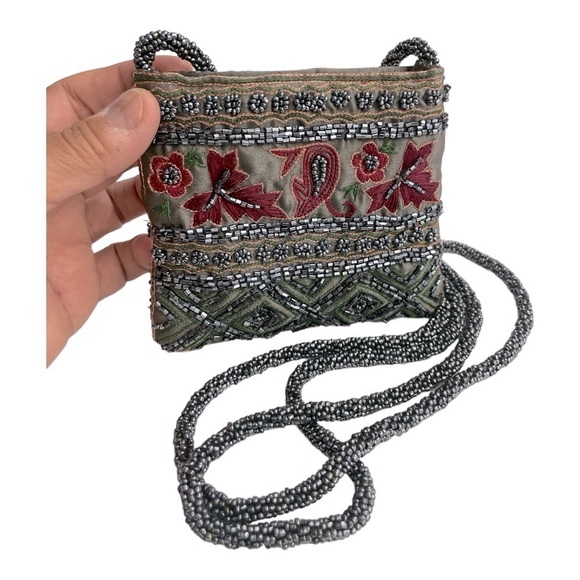 Beaded Crossbody Bag Beaded Small Boho Bag
Pouch Rope Unbranded Made in India - Picture 3 of 11